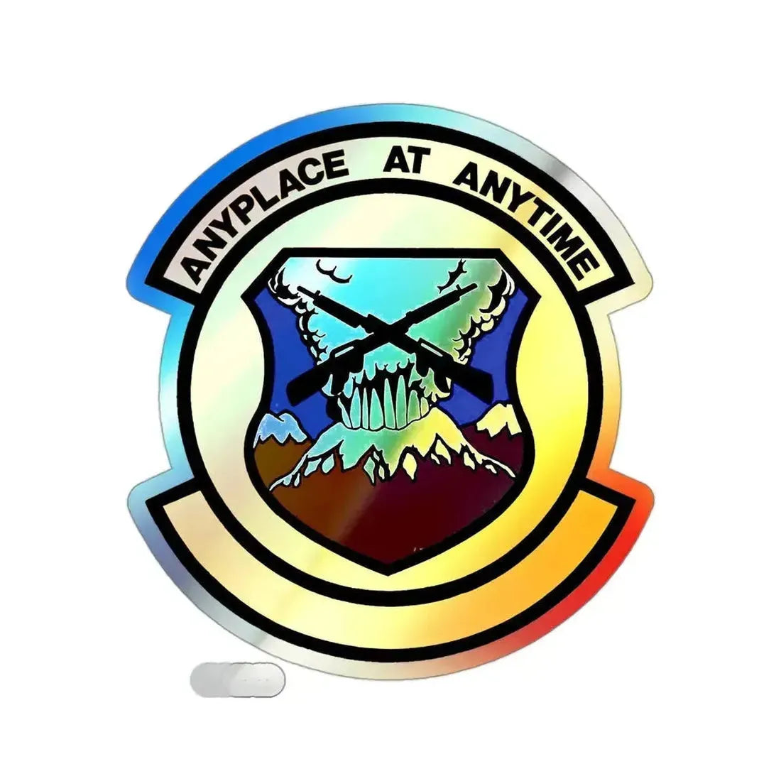 446 Security Forces Squadron AFRC (U.S. Air Force) Holographic STICKER Die-Cut Vinyl Decal 3 Inch - The Sticker Space