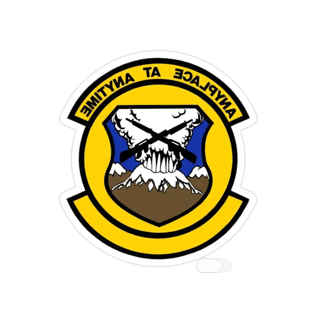 446 Security Forces Squadron AFRC (U.S. Air Force) REVERSE PRINT Transparent Die-Cut STICKER - The Sticker Space