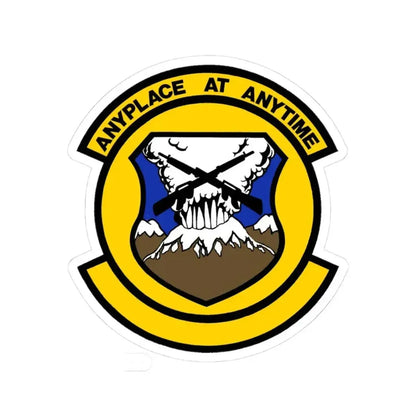 446 Security Forces Squadron AFRC (U.S. Air Force) STICKER Vinyl Kiss-Cut Decal 3 Inch White - The Sticker Space