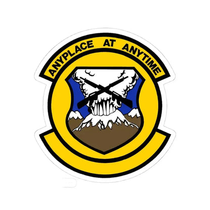 446 Security Forces Squadron AFRC (U.S. Air Force) STICKER Vinyl Kiss-Cut Decal 4 Inch White - The Sticker Space