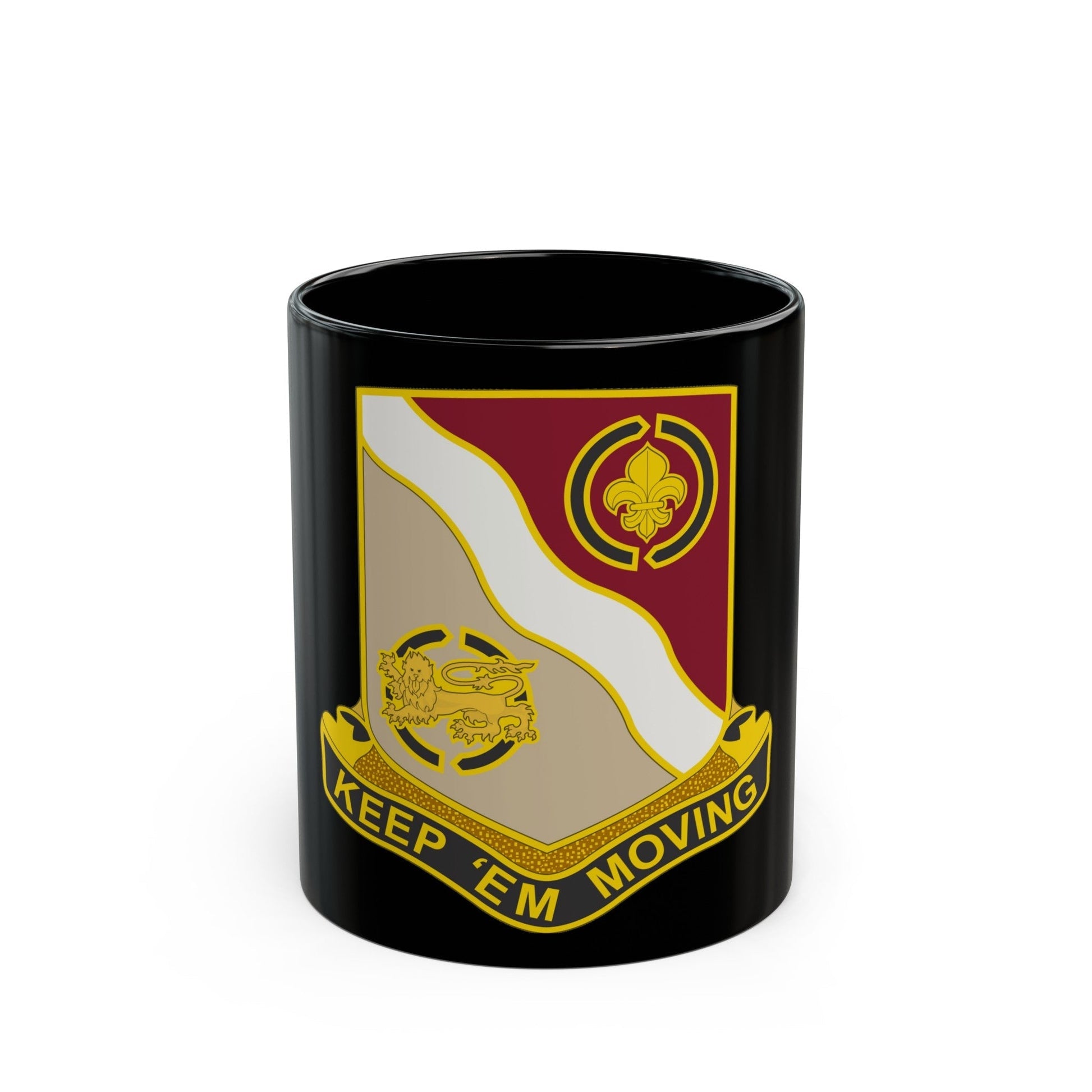 446 Transportation Battalion (U.S. Army) Black Coffee Mug-11oz-The Sticker Space