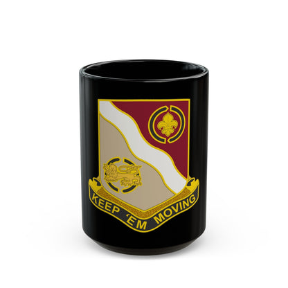 446 Transportation Battalion (U.S. Army) Black Coffee Mug-15oz-The Sticker Space