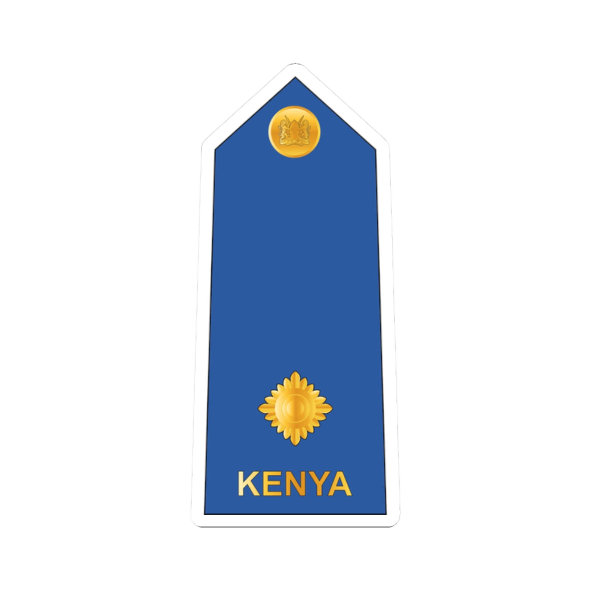 07. Kenyan Air Force 2LT (Kenya) (Military Rank) STICKER Vinyl Kiss-Cut Decal