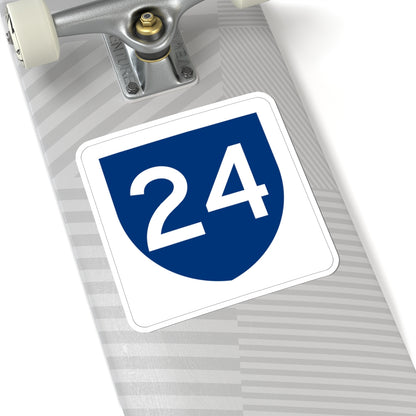 PR primary 24 (Puerto Rico) (Road Sign) STICKER Vinyl Kiss-Cut Decal