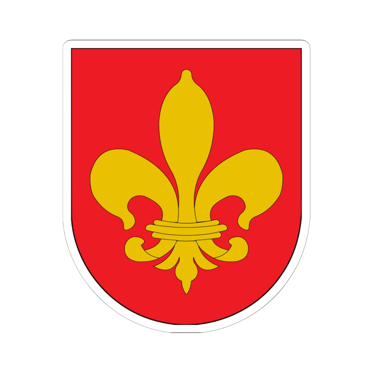 Antic escut municipal dEspluga de Serra (Spain) (Coat of Arms) STICKER Vinyl Kiss-Cut Decal