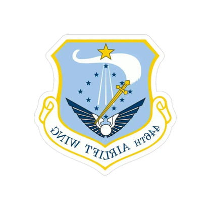 446th Airlift Wing (U.S. Air Force) REVERSE PRINT Transparent Die-Cut STICKER 2 Inch Die-Cut Transparent - The Sticker Space