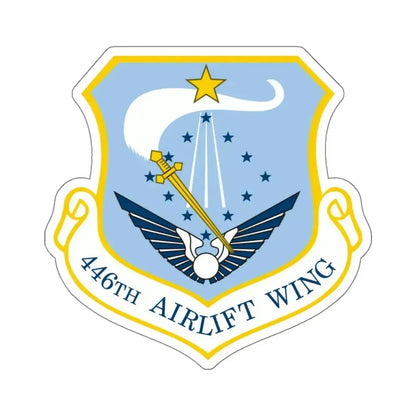 446th Airlift Wing (U.S. Air Force) STICKER Vinyl Kiss-Cut Decal 6 Inch White - The Sticker Space