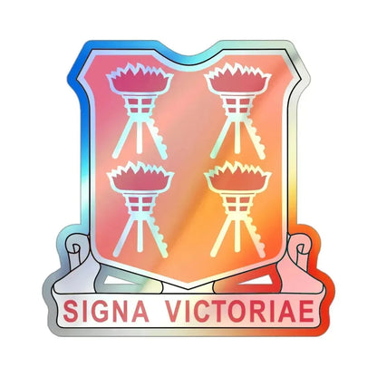 447 Signal Battalion (U.S. Army) Holographic STICKER Die-Cut Vinyl Decal 3 Inch Holographic - The Sticker Space