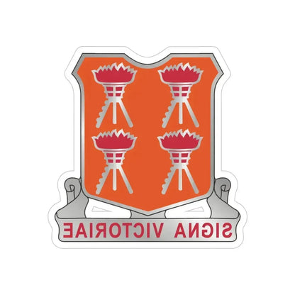 447 Signal Battalion (U.S. Army) REVERSE PRINT Transparent Die-Cut STICKER 5 Inch Die-Cut Transparent - The Sticker Space