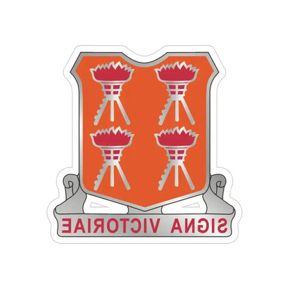 447 Signal Battalion (U.S. Army) REVERSE PRINT Transparent Die-Cut STICKER 6 Inch Die-Cut Transparent - The Sticker Space