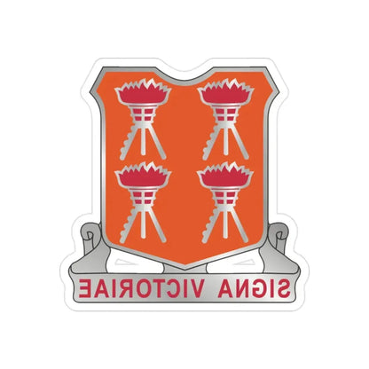 447 Signal Battalion (U.S. Army) REVERSE PRINT Transparent Die-Cut STICKER - The Sticker Space