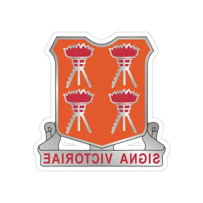 447 Signal Battalion (U.S. Army) REVERSE PRINT Transparent Die-Cut STICKER - The Sticker Space