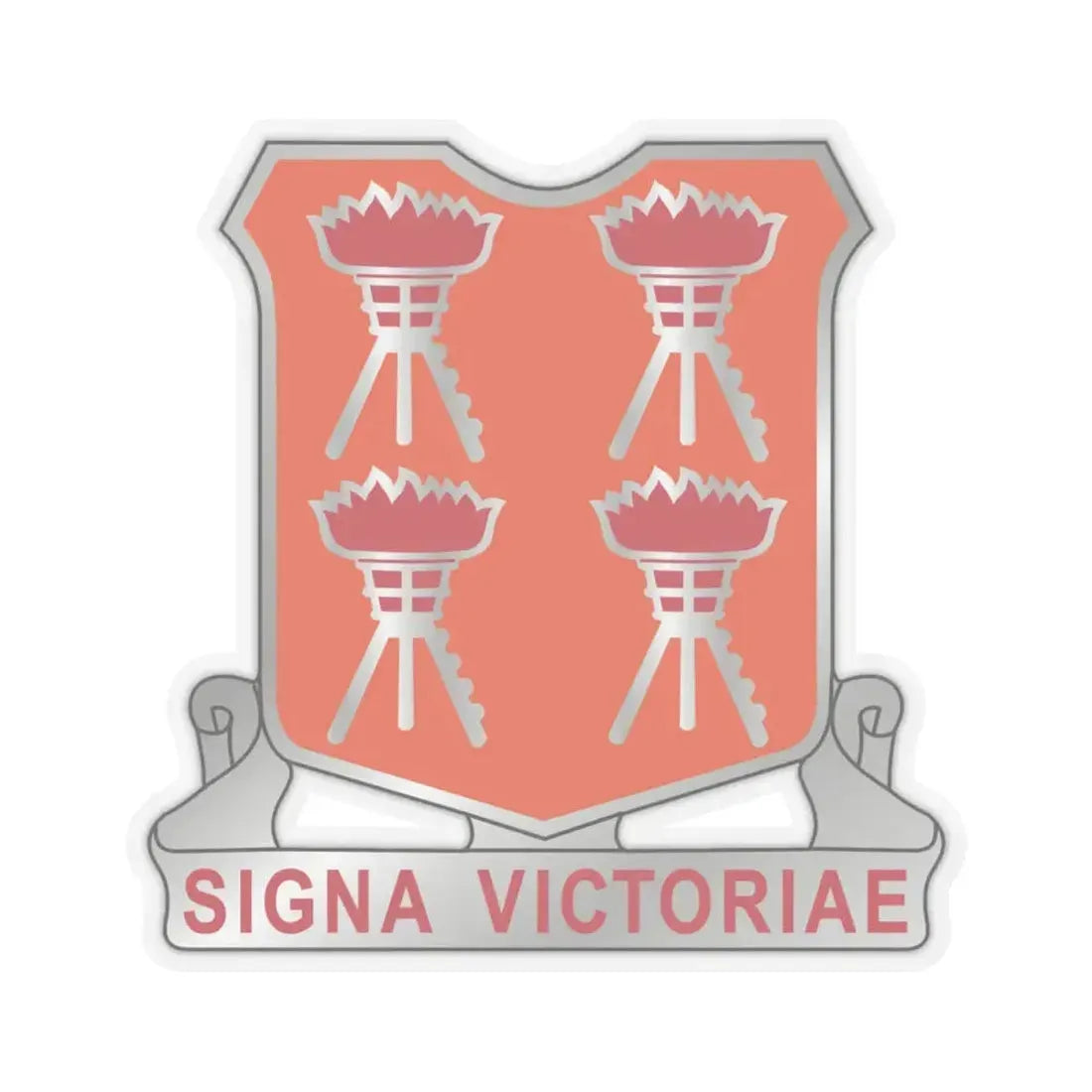 447 Signal Battalion (U.S. Army) STICKER Vinyl Kiss-Cut Decal 4 Inch Transparent - The Sticker Space