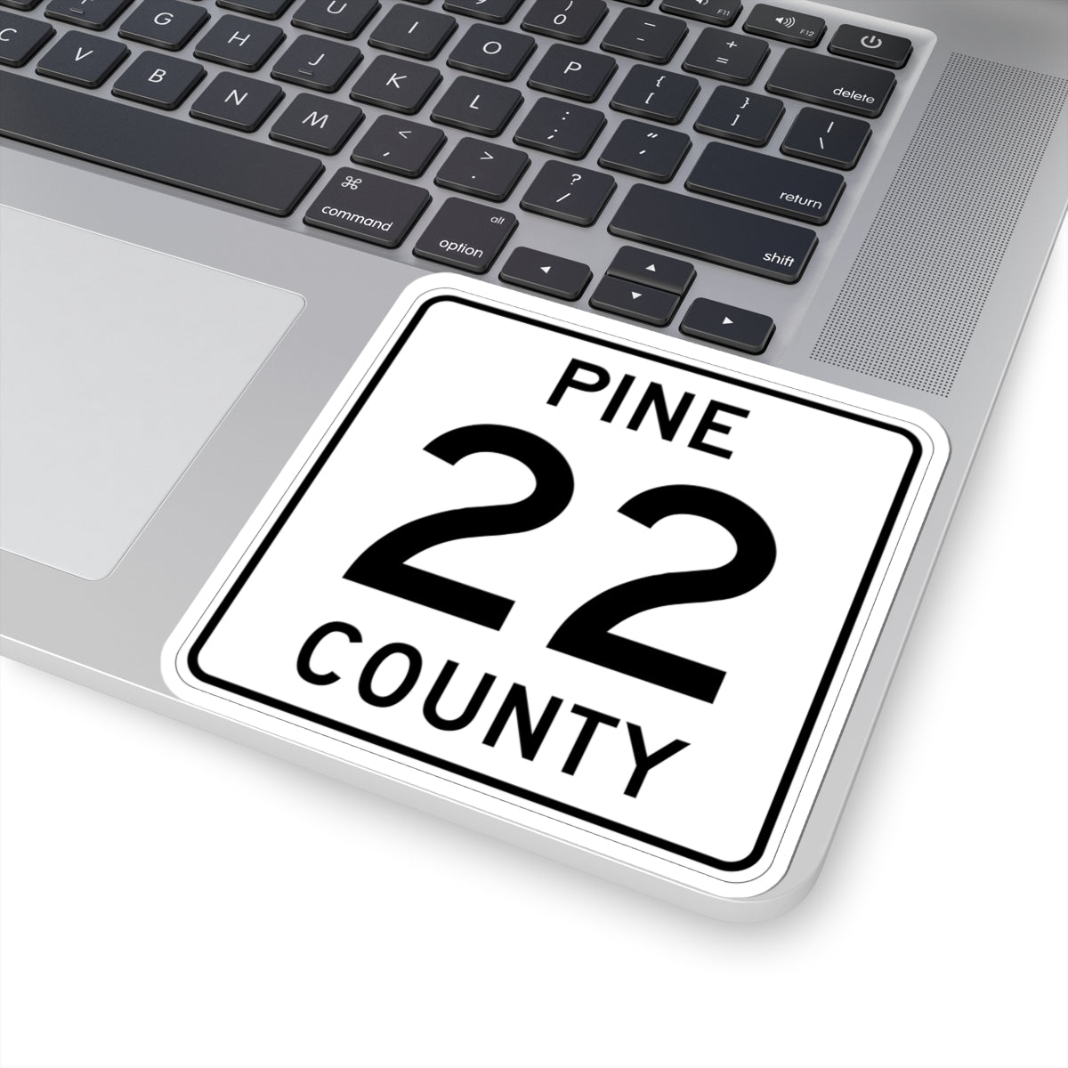 Pine County Route 22 MN (Minnesota) (Road Sign) STICKER Vinyl Kiss-Cut Decal