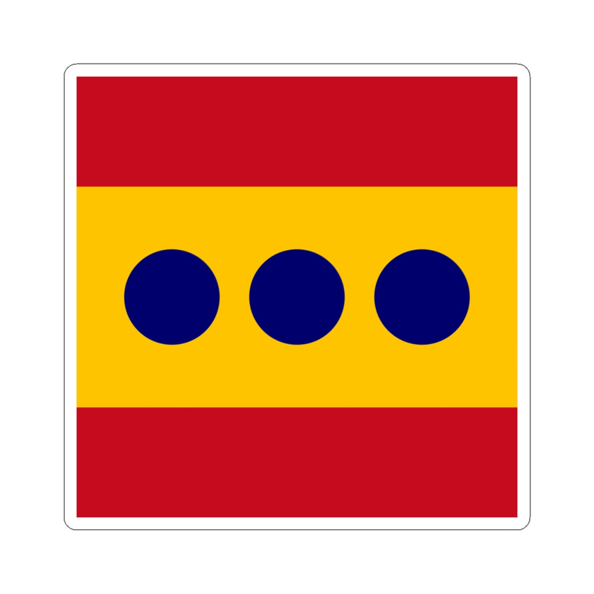 Flag of Admiral Spain (Spain) STICKER Vinyl Kiss-Cut Decal