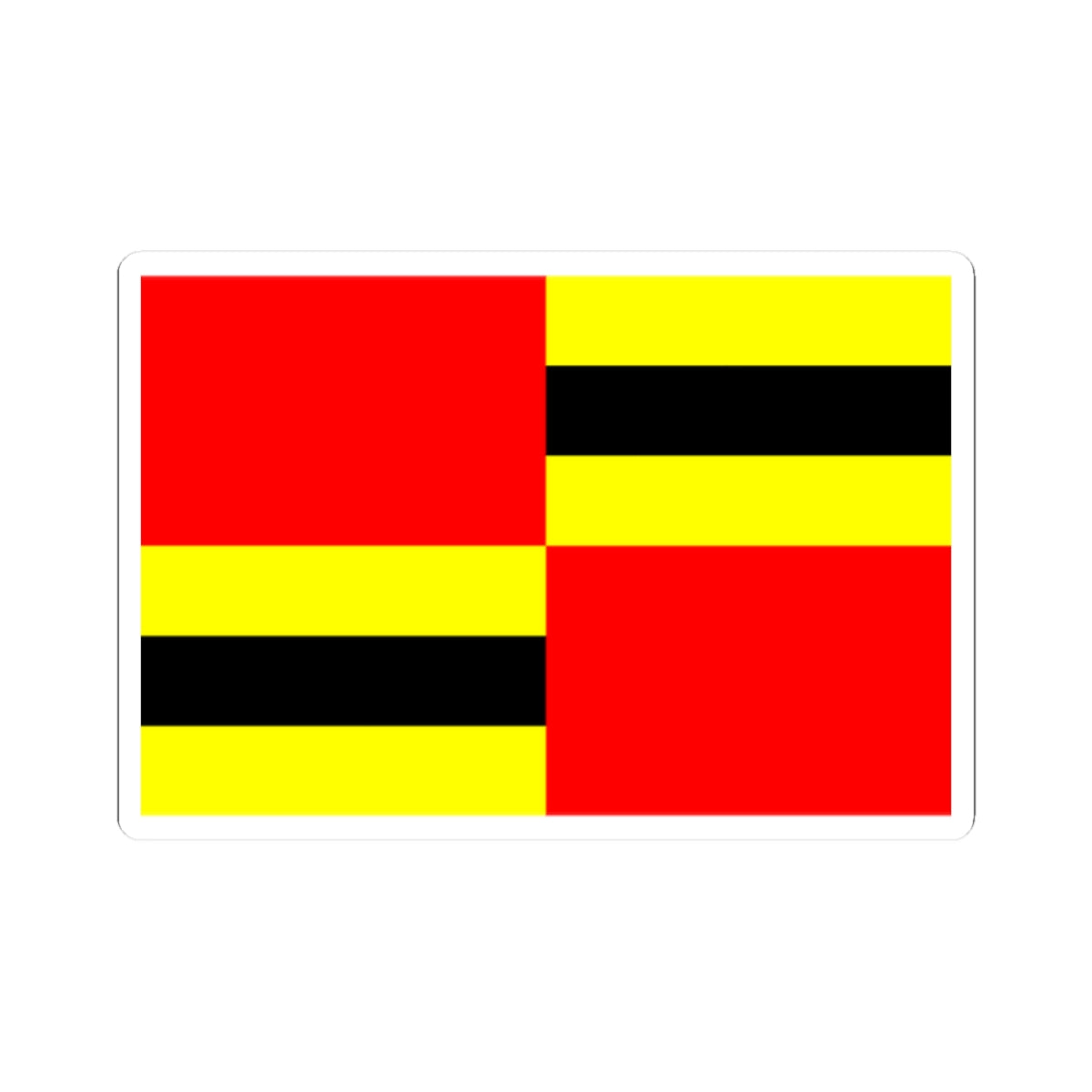 Flag of Ushant (France) STICKER Vinyl Kiss-Cut Decal
