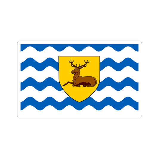 County Flag of Hertfordshire (England) STICKER Vinyl Kiss-Cut Decal