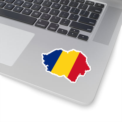 Flag map of Greater Romania (Oman) STICKER Vinyl Kiss-Cut Decal