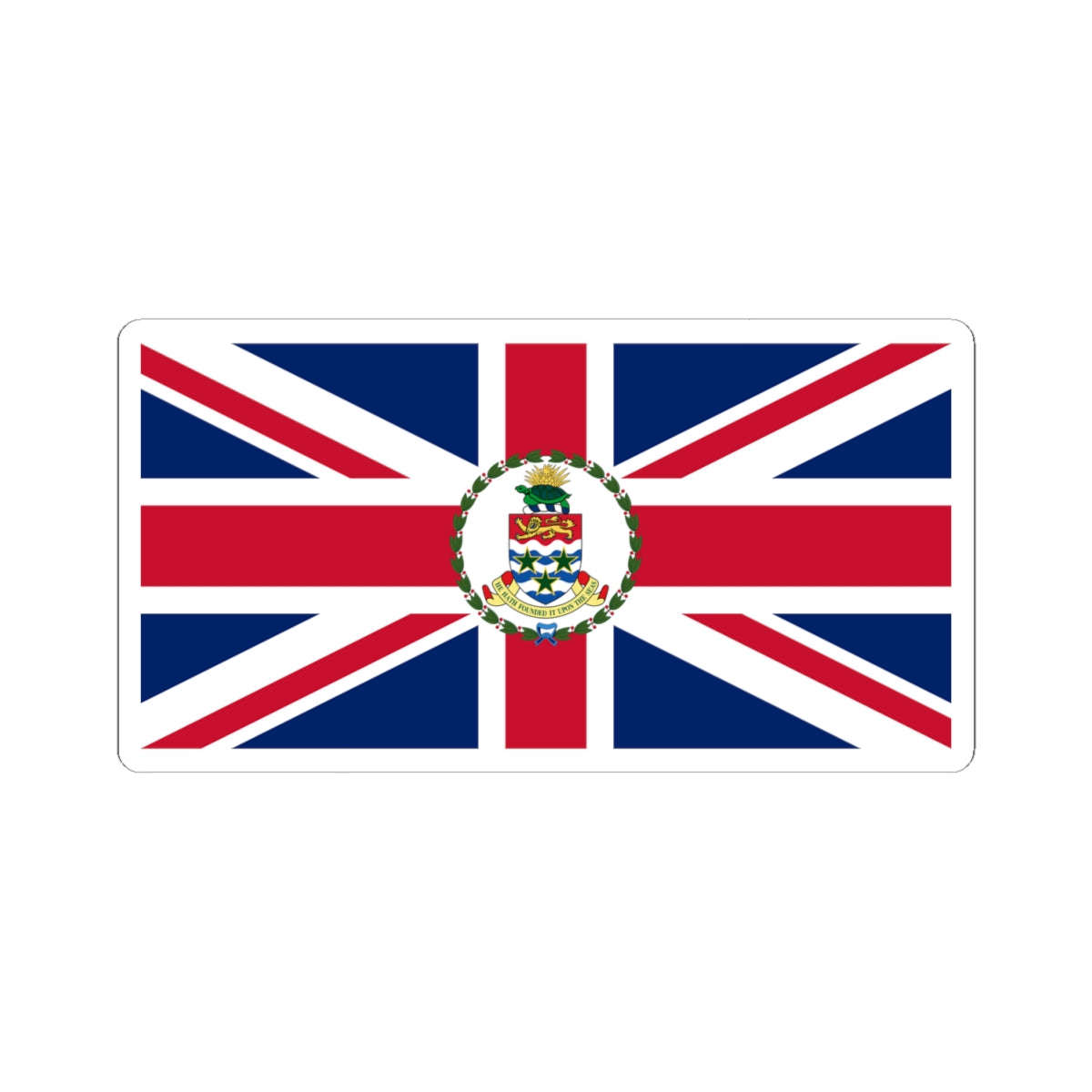 Flag of the Governor of the Cayman Islands pre-1999 (United Kingdom) STICKER Vinyl Kiss-Cut Decal