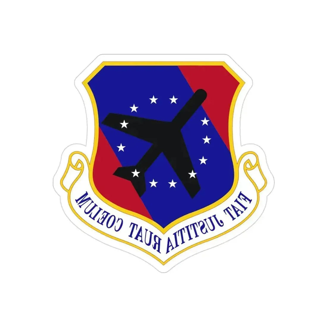 447th Air Expeditionary Group (U.S. Air Force) REVERSE PRINT Transparent Die-Cut STICKER 3 Inch Die-Cut Transparent - The Sticker Space