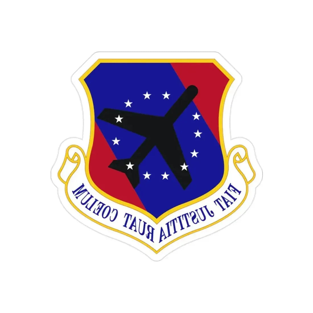 447th Air Expeditionary Group (U.S. Air Force) REVERSE PRINT Transparent Die-Cut STICKER - The Sticker Space