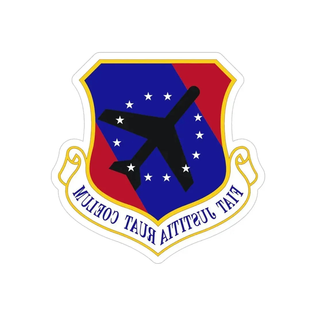 447th Air Expeditionary Group (U.S. Air Force) REVERSE PRINT Transparent Die-Cut STICKER - The Sticker Space