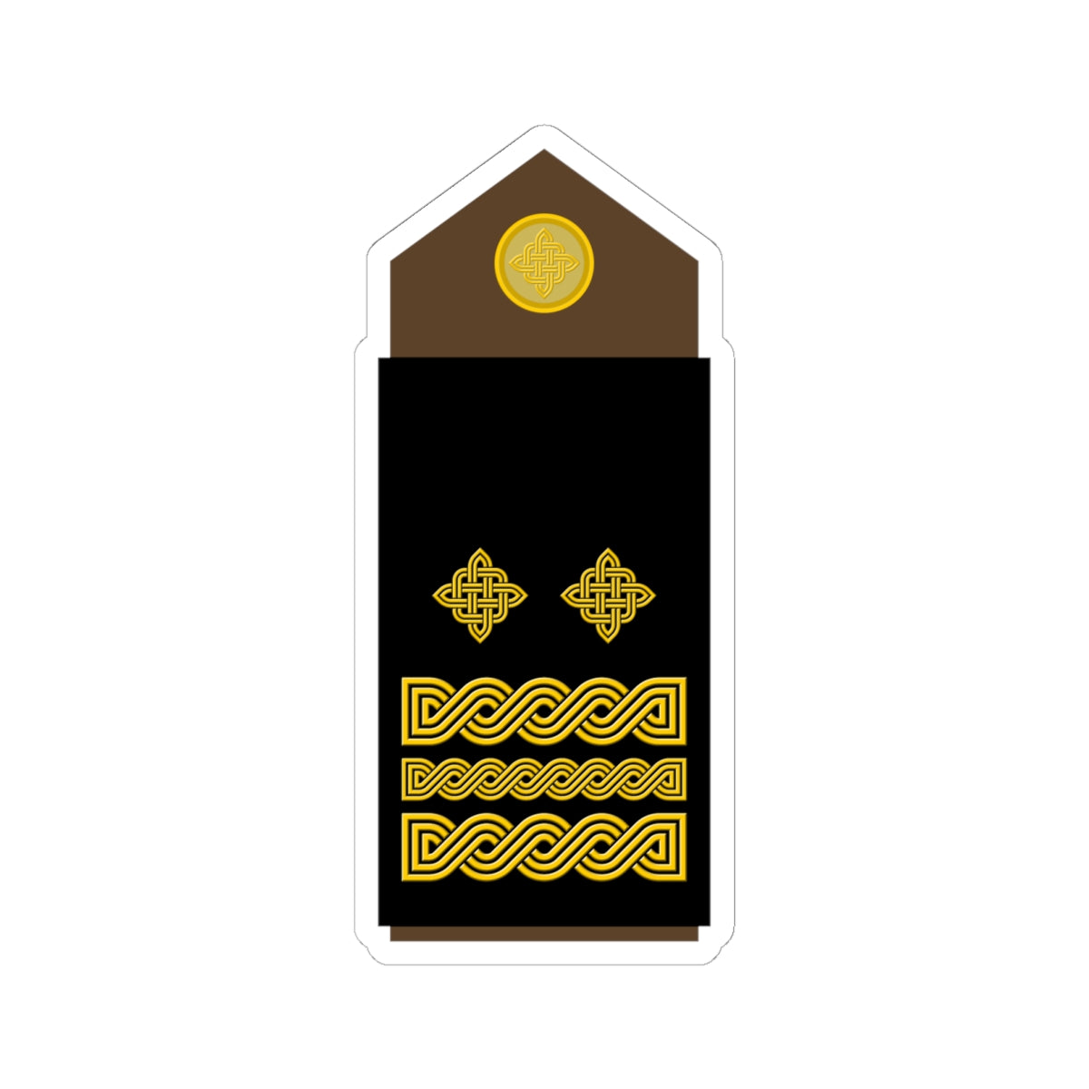 Army HRV OF 07 (Croatia) (Military Rank) STICKER Vinyl Kiss-Cut Decal