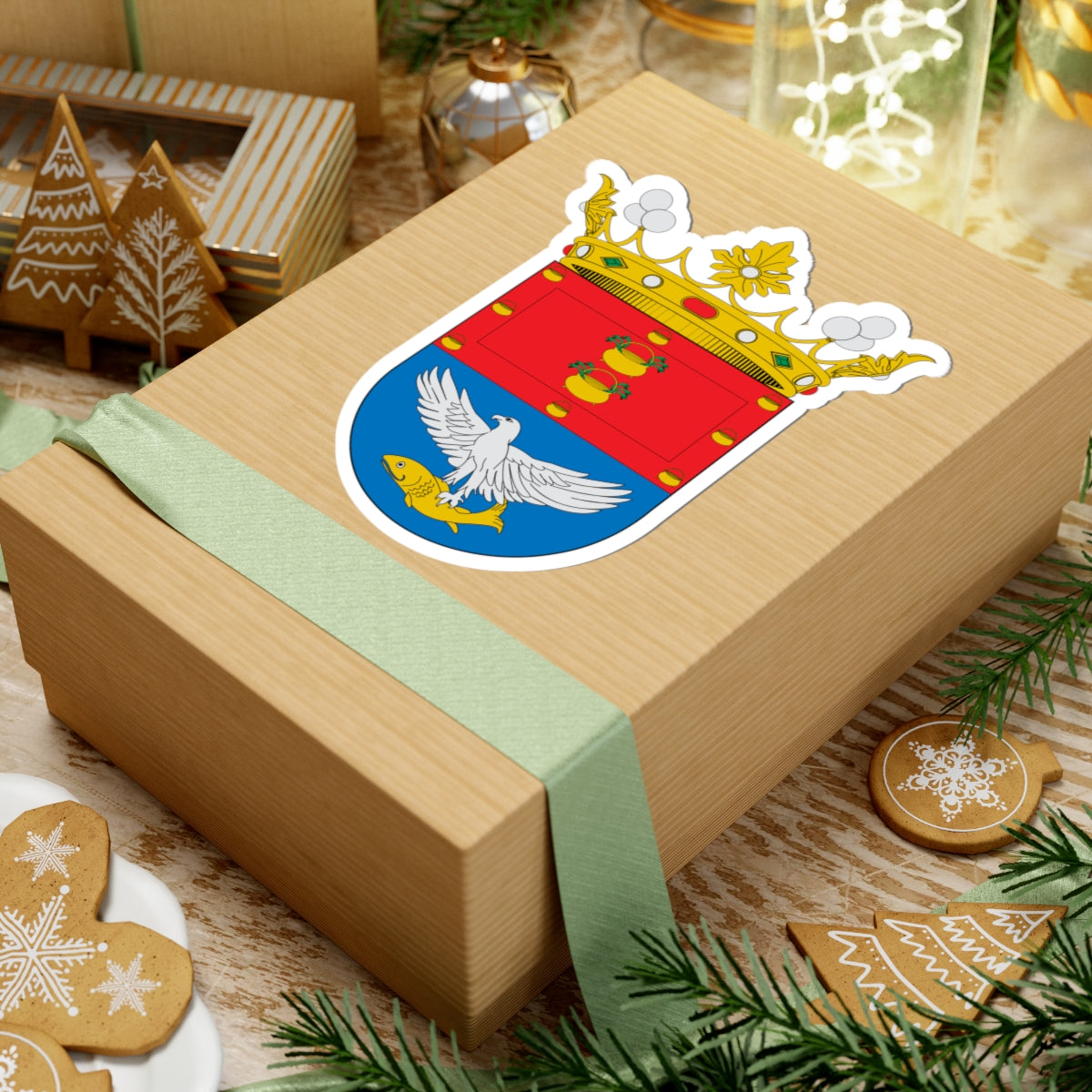 Escudo de Arrecife (Spain) (Coat of Arms) STICKER Vinyl Kiss-Cut Decal