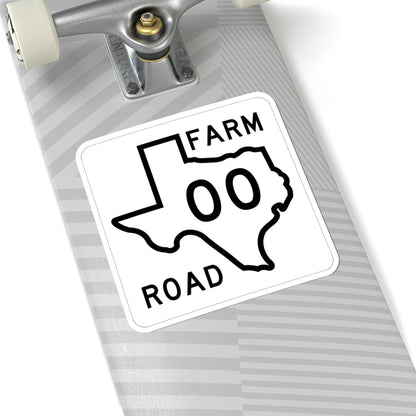 Texas FM 00 1956 template (Texas) (Road Sign) STICKER Vinyl Kiss-Cut Decal