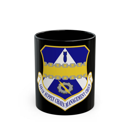 448th Supply Chain Management Group (U.S. Air Force) Black Coffee Mug-11oz-The Sticker Space