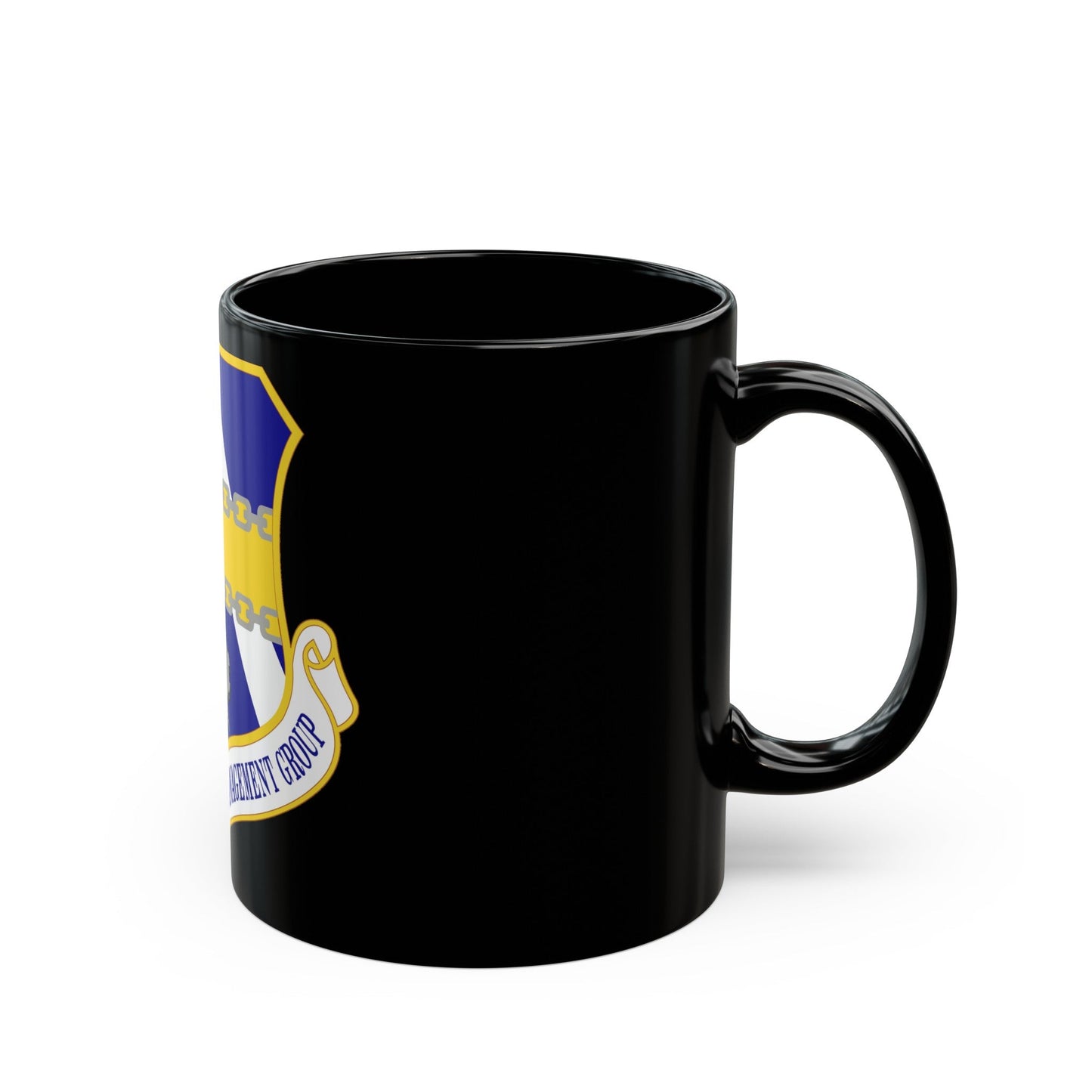 448th Supply Chain Management Group (U.S. Air Force) Black Coffee Mug-The Sticker Space