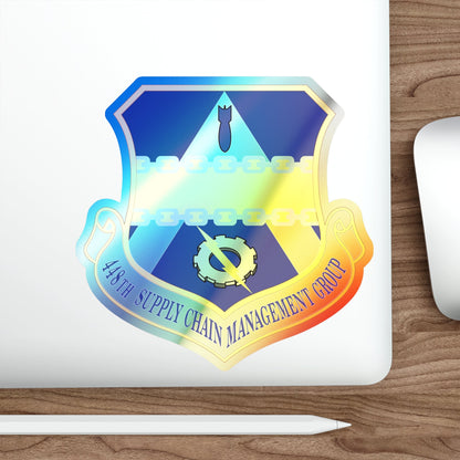 448th Supply Chain Management Group (U.S. Air Force) Holographic STICKER Die-Cut Vinyl Decal-The Sticker Space