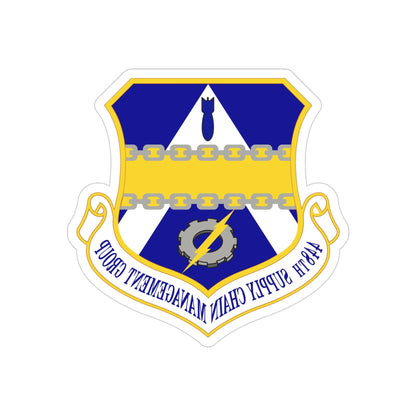 448th Supply Chain Management Group (U.S. Air Force) REVERSE PRINT Transparent STICKER-3 Inch-The Sticker Space