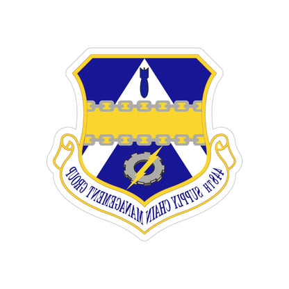 448th Supply Chain Management Group (U.S. Air Force) REVERSE PRINT Transparent STICKER-5 Inch-The Sticker Space