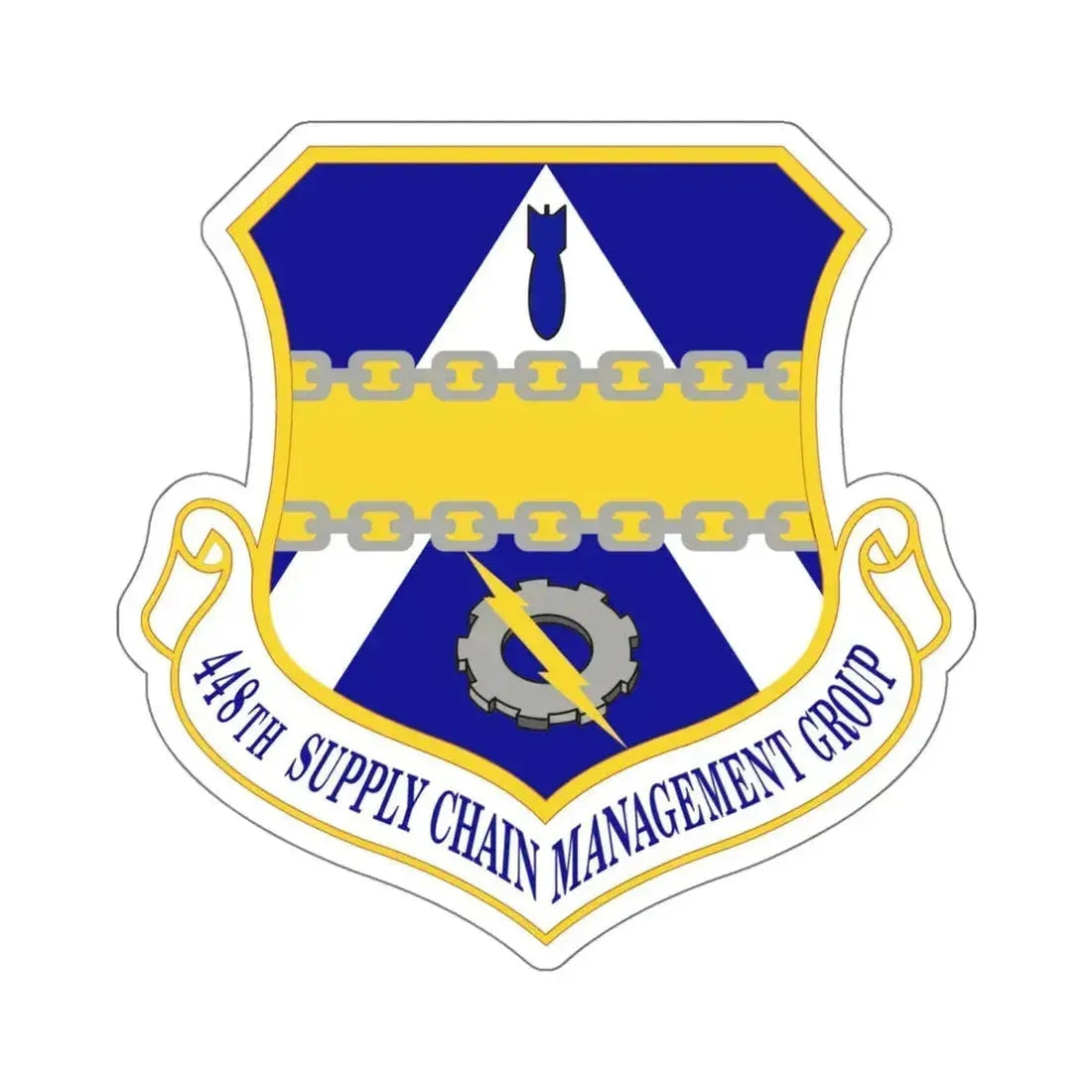 448th Supply Chain Management Group (U.S. Air Force) STICKER Vinyl Die-Cut Decal 5 Inch - The Sticker Space