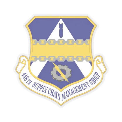 448th Supply Chain Management Group (U.S. Air Force) STICKER Vinyl Kiss-Cut Decal 4 Inch Transparent - The Sticker Space