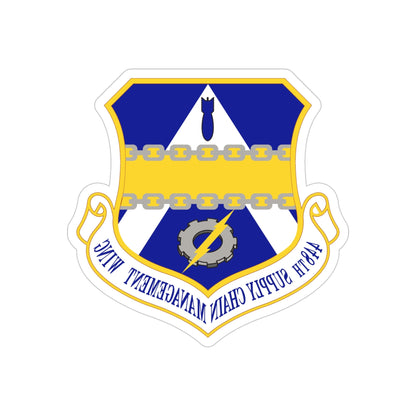 448th Supply Chain Managment Wing (U.S. Air Force) REVERSE PRINT Transparent STICKER-4 Inch-The Sticker Space