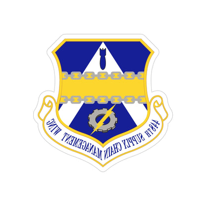 448th Supply Chain Managment Wing (U.S. Air Force) REVERSE PRINT Transparent STICKER-5 Inch-The Sticker Space