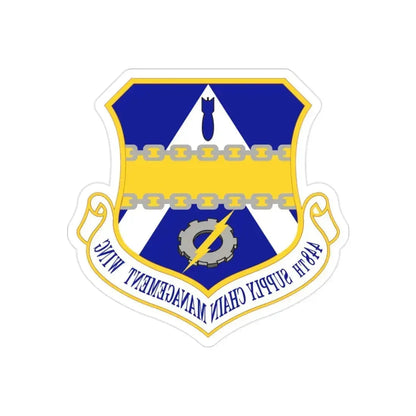 448th Supply Chain Managment Wing (U.S. Air Force) REVERSE PRINT Transparent Die-Cut STICKER 2 Inch Die-Cut Transparent - The Sticker Space