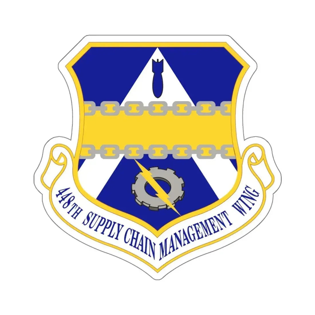 448th Supply Chain Managment Wing (U.S. Air Force) STICKER Vinyl Die-Cut Decal - The Sticker Space