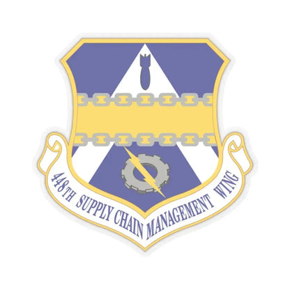 448th Supply Chain Managment Wing (U.S. Air Force) STICKER Vinyl Kiss-Cut Decal 2 Inch Transparent - The Sticker Space