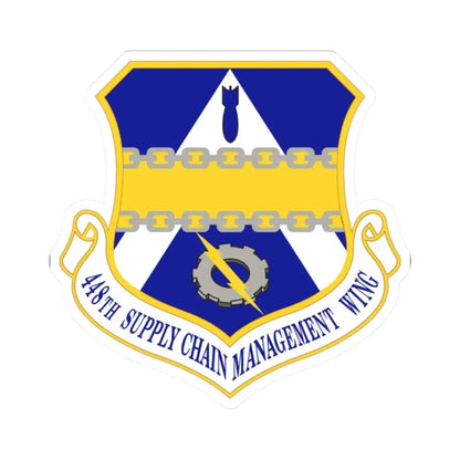 448th Supply Chain Managment Wing (U.S. Air Force) STICKER Vinyl Kiss-Cut Decal 2 Inch White - The Sticker Space
