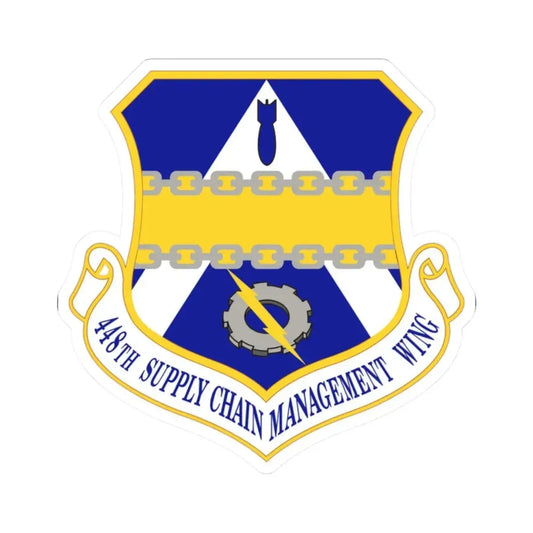 448th Supply Chain Managment Wing (U.S. Air Force) STICKER Vinyl Kiss-Cut Decal 2 Inch White - The Sticker Space