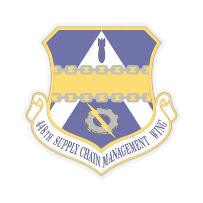 448th Supply Chain Managment Wing (U.S. Air Force) STICKER Vinyl Kiss-Cut Decal 3 Inch Transparent - The Sticker Space