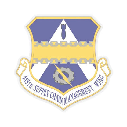 448th Supply Chain Managment Wing (U.S. Air Force) STICKER Vinyl Kiss-Cut Decal 4 Inch Transparent - The Sticker Space