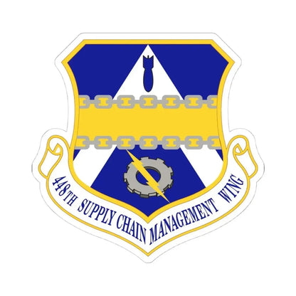 448th Supply Chain Managment Wing (U.S. Air Force) STICKER Vinyl Kiss-Cut Decal 4 Inch White - The Sticker Space
