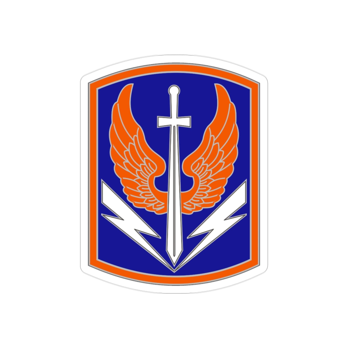 449 Aviation Brigade (U.S. Army) REVERSE PRINT Transparent STICKER-2" × 2"-The Sticker Space