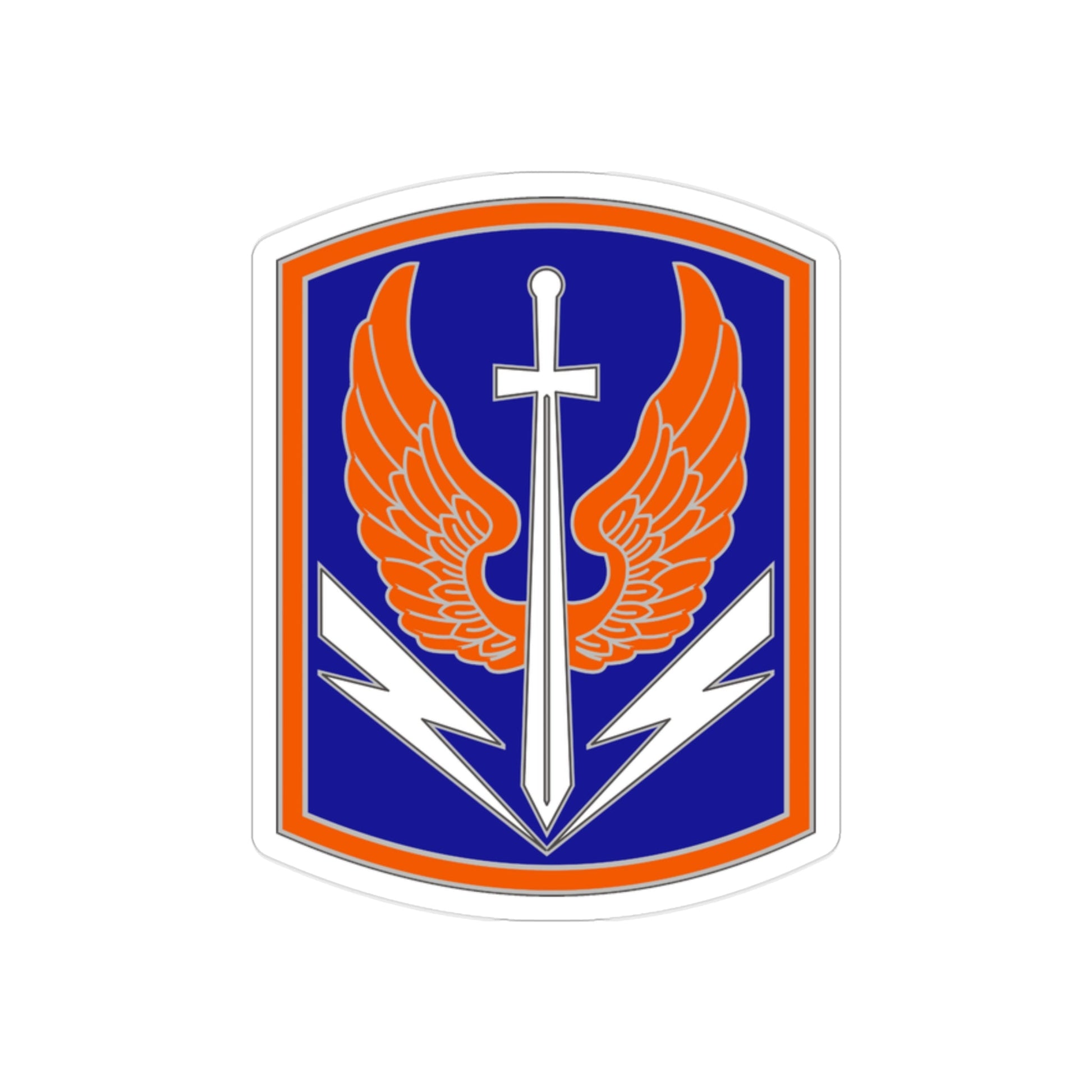 449 Aviation Brigade (U.S. Army) REVERSE PRINT Transparent STICKER-2" × 2"-The Sticker Space