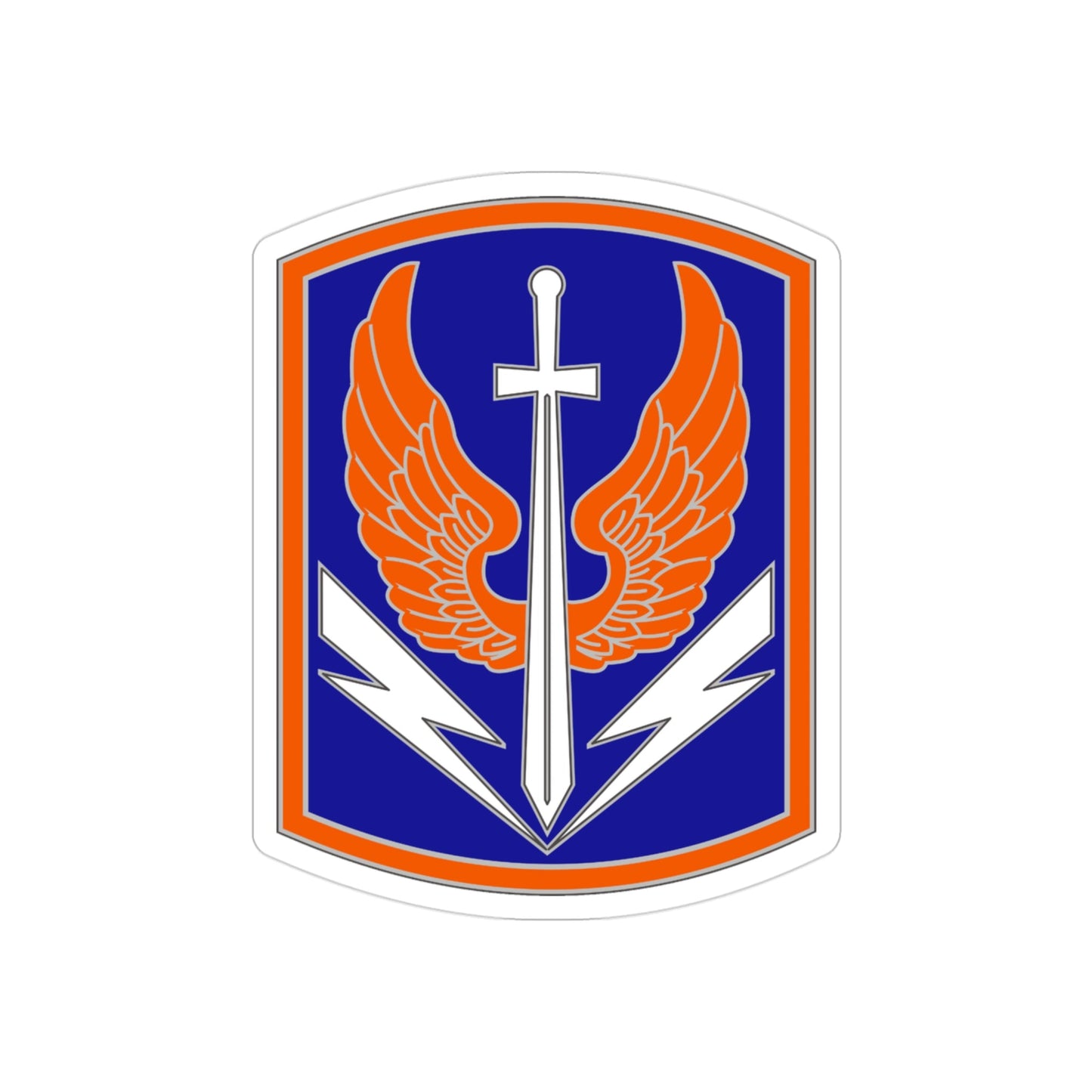 449 Aviation Brigade (U.S. Army) REVERSE PRINT Transparent STICKER-3" × 3"-The Sticker Space