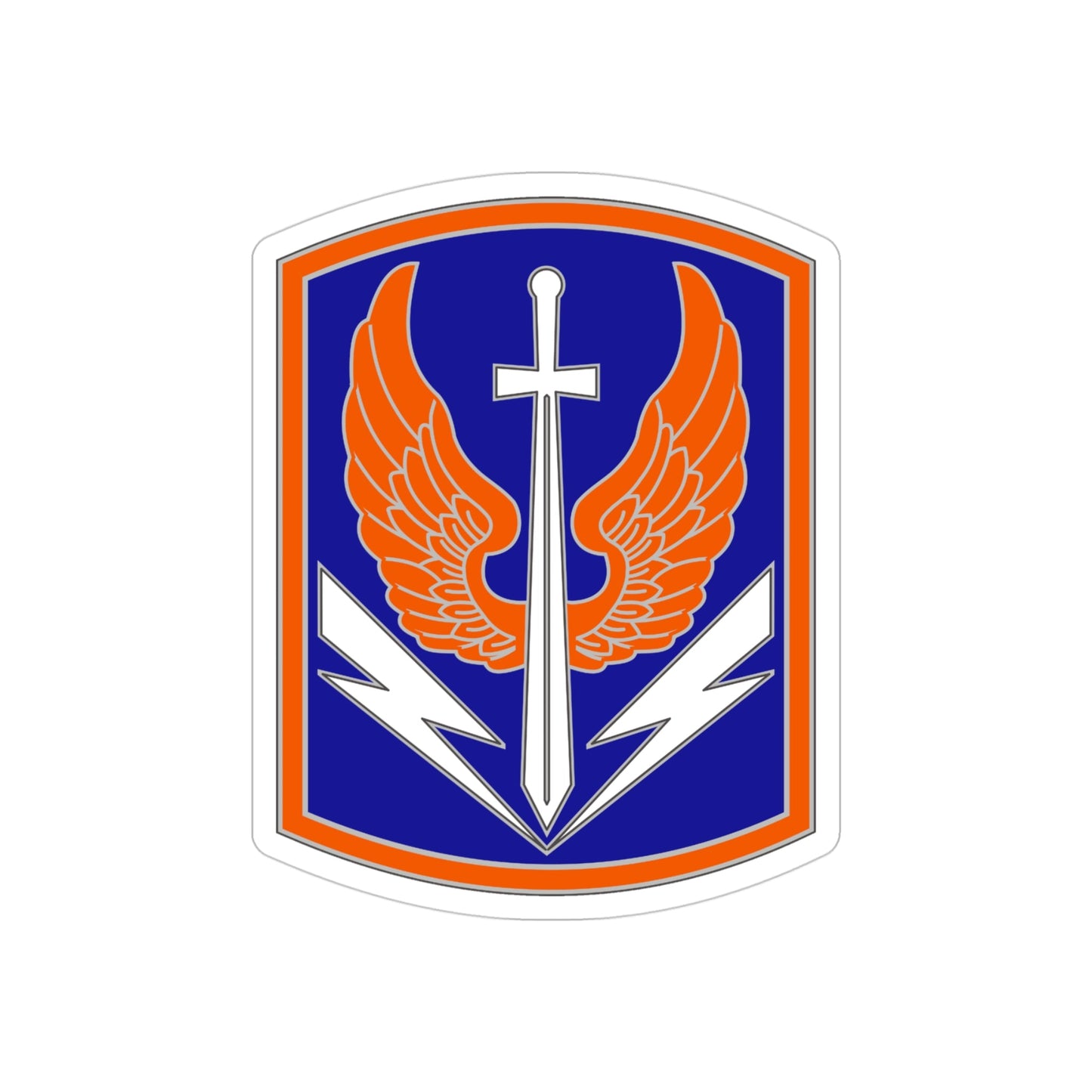 449 Aviation Brigade (U.S. Army) REVERSE PRINT Transparent STICKER-4" × 4"-The Sticker Space